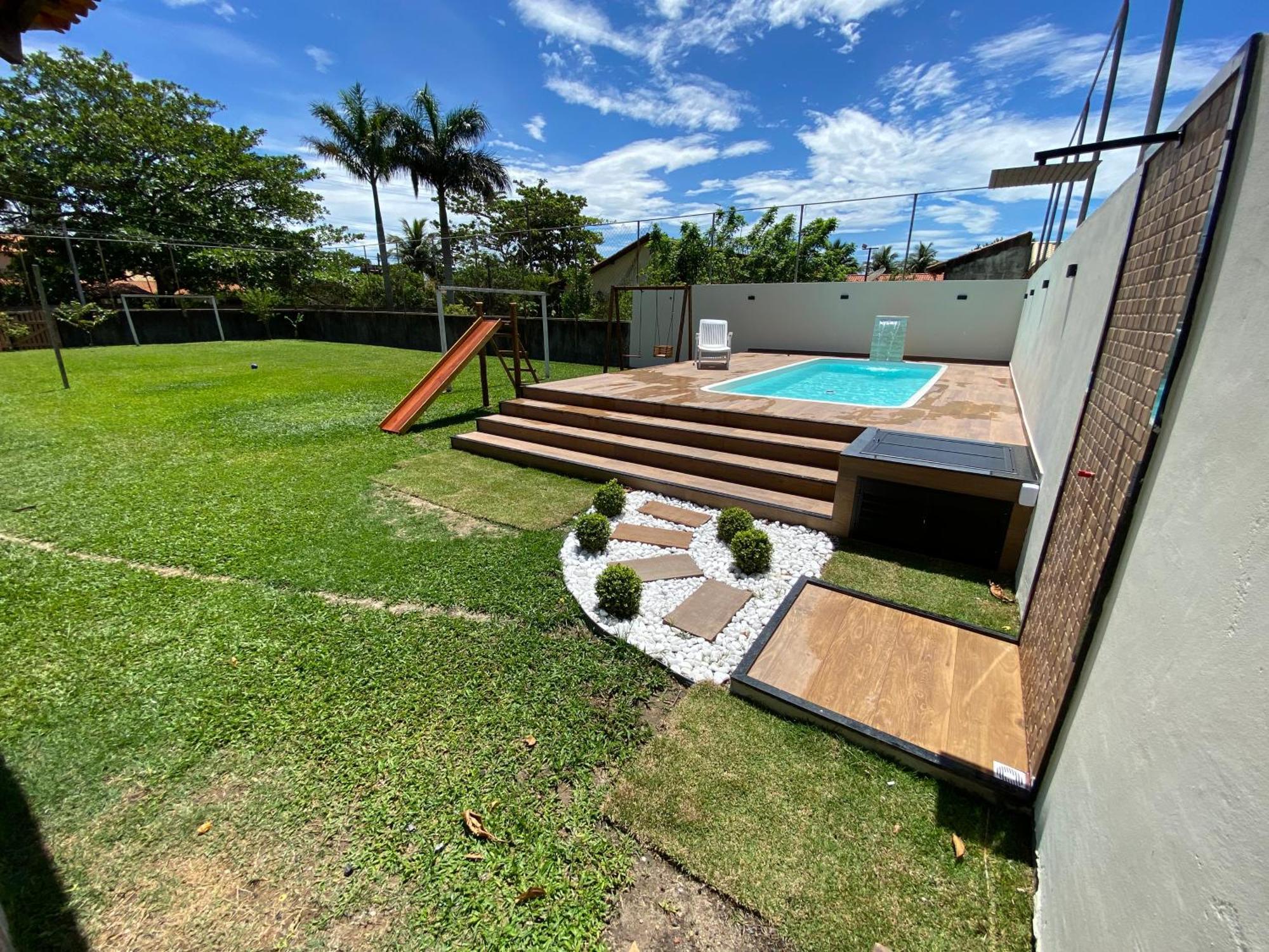 Casa Bem Espacosa Com Piscina, Campo De Futebol E Area Gourmet A Um Quarteirao Da Lagoa De Praia Seca أرارواما المظهر الخارجي الصورة